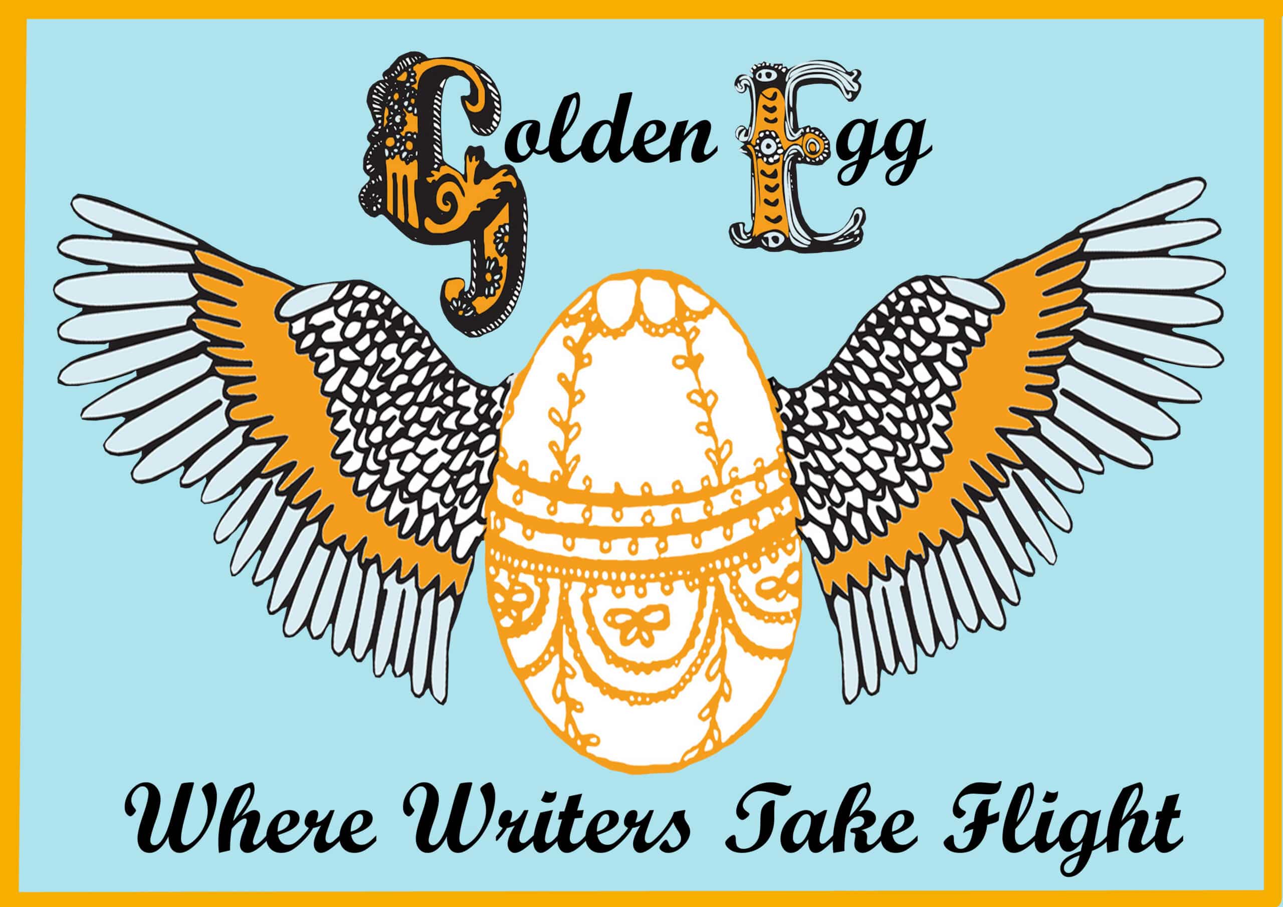 Golden Egg “Where Writers Take Flight” T Towel